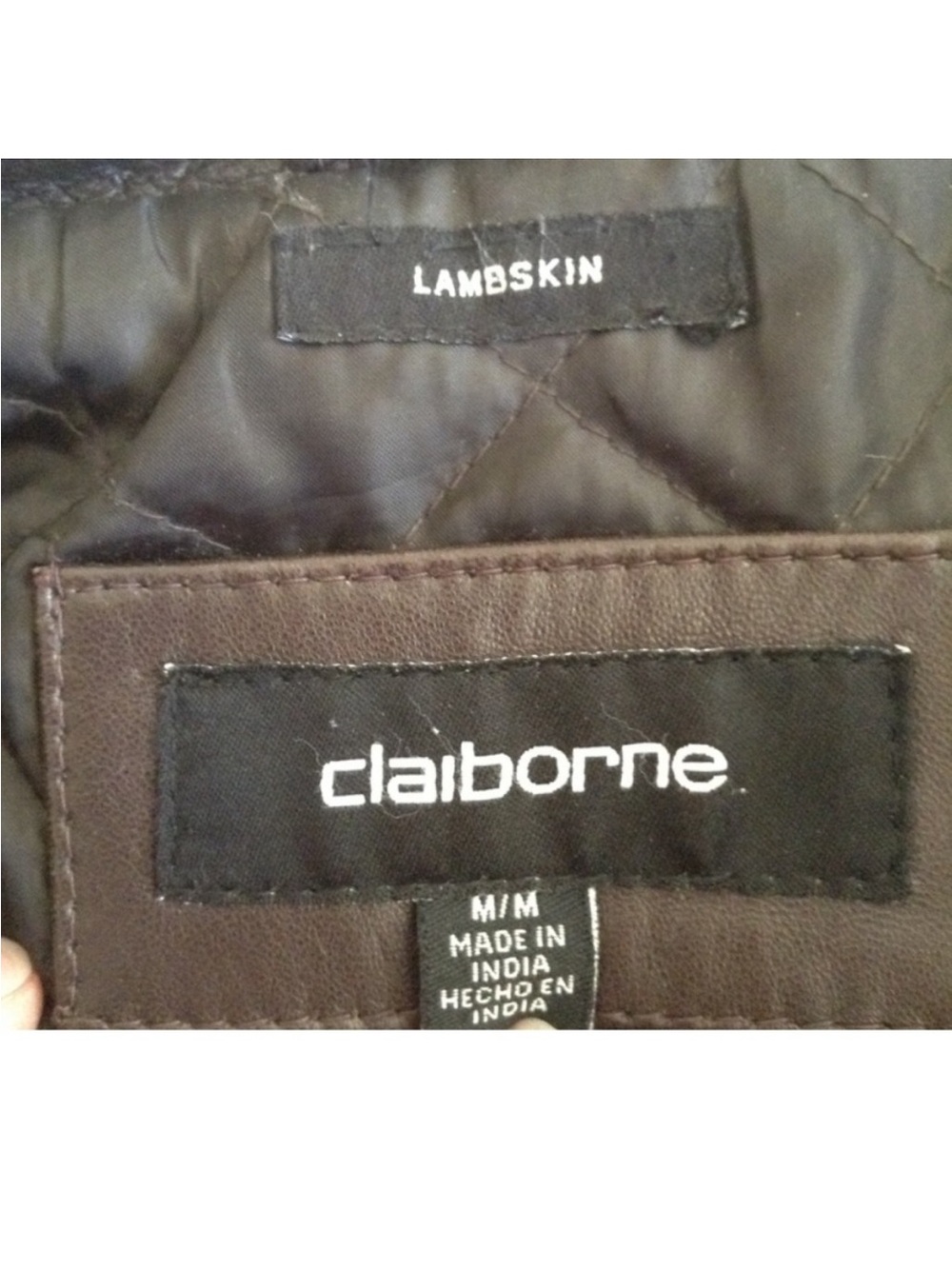 Claiborne Dark Brown Lambskin Leather Zip Bomber Jacket - Picture 4 of 13